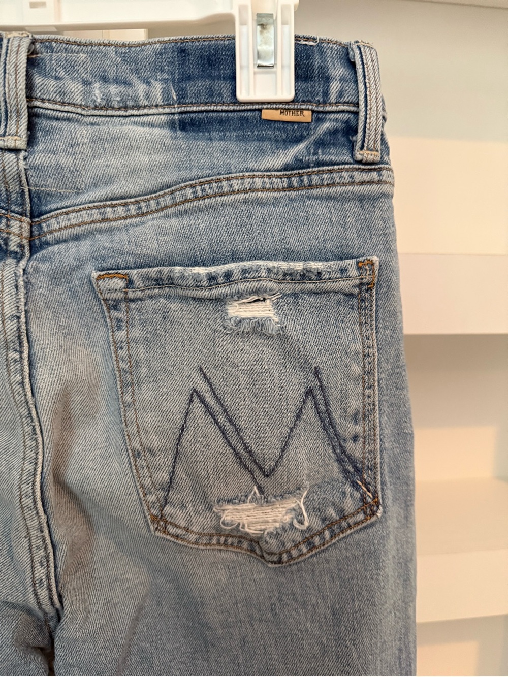 Mother Superior Denim High Waisted Rider Skimp Cropped Jeans 27 The Confession - Picture 6 of 11